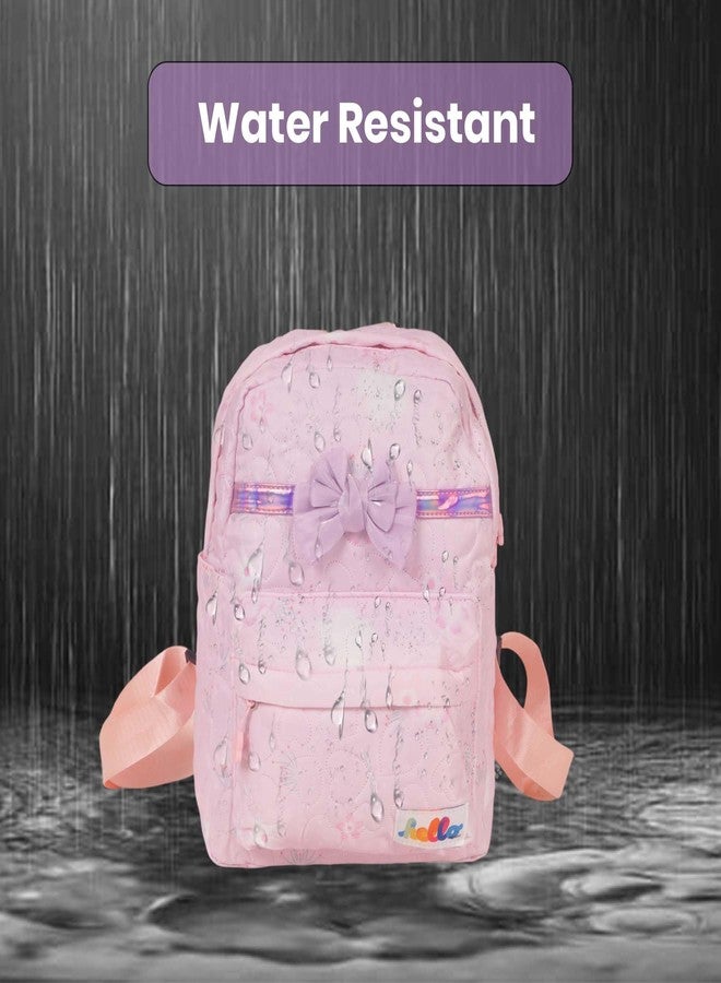 WISHKEY Bag for Pre-Schoolers, Water Resistant Mini Backpack for Kids, Stylish Ribbon Backpack for Kids, Lightweight Small Size Bag for Play School Kid's, Picnic Bag, Travel Bag, (Pack of 1, Green) - Image 4